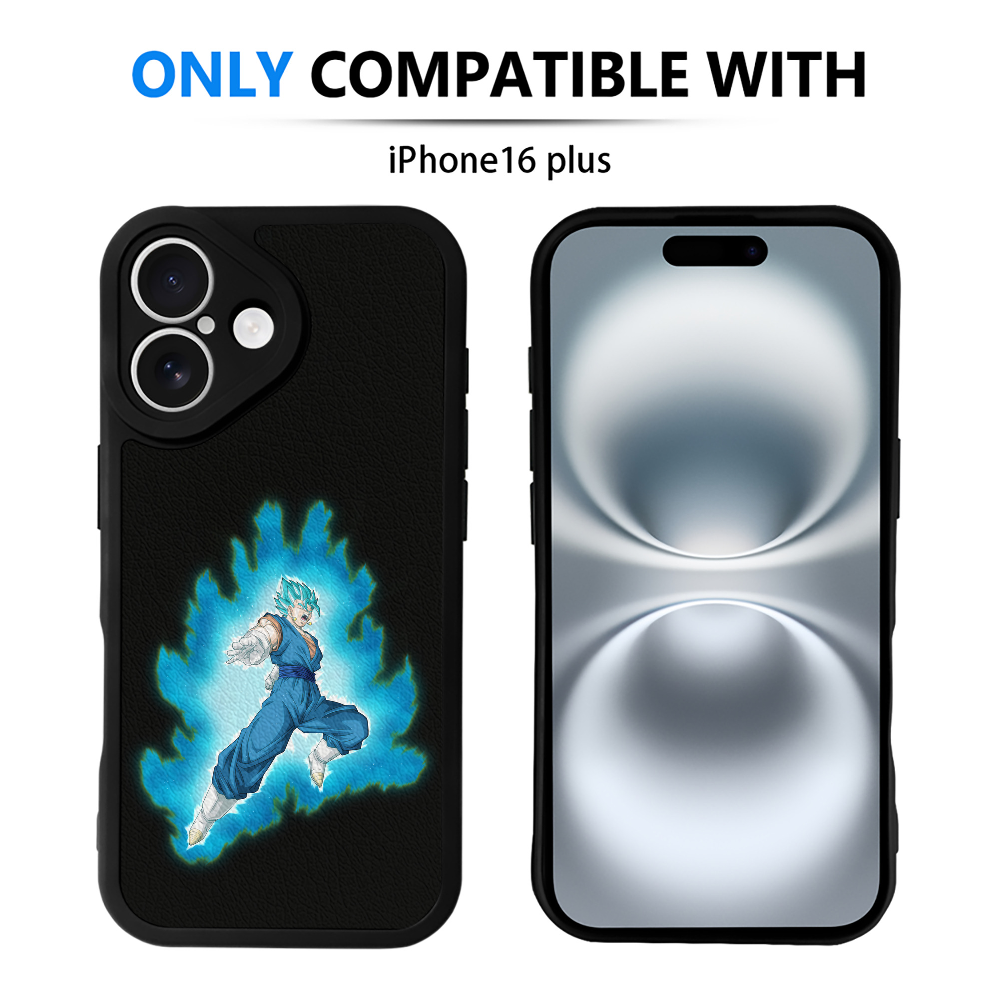 （画像用） ドラゴンボール ベジット DRAGON BALL Vegetto 【iPhone 16シリーズ対応】シリコンスマホケース（レザー調） 材質：シリコン